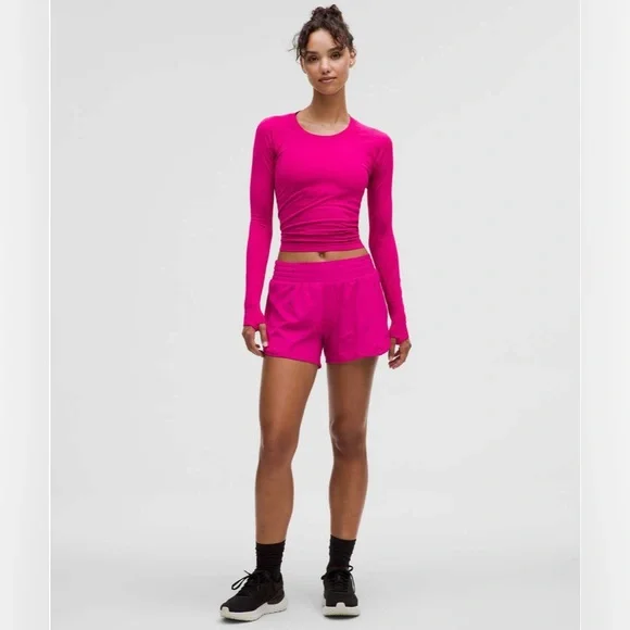 🦩Lululemon Size 2 Ripened Raspberry Hotty Hot High-Rise Lined Shorts (4” Inseam) - Picture 14 of 14